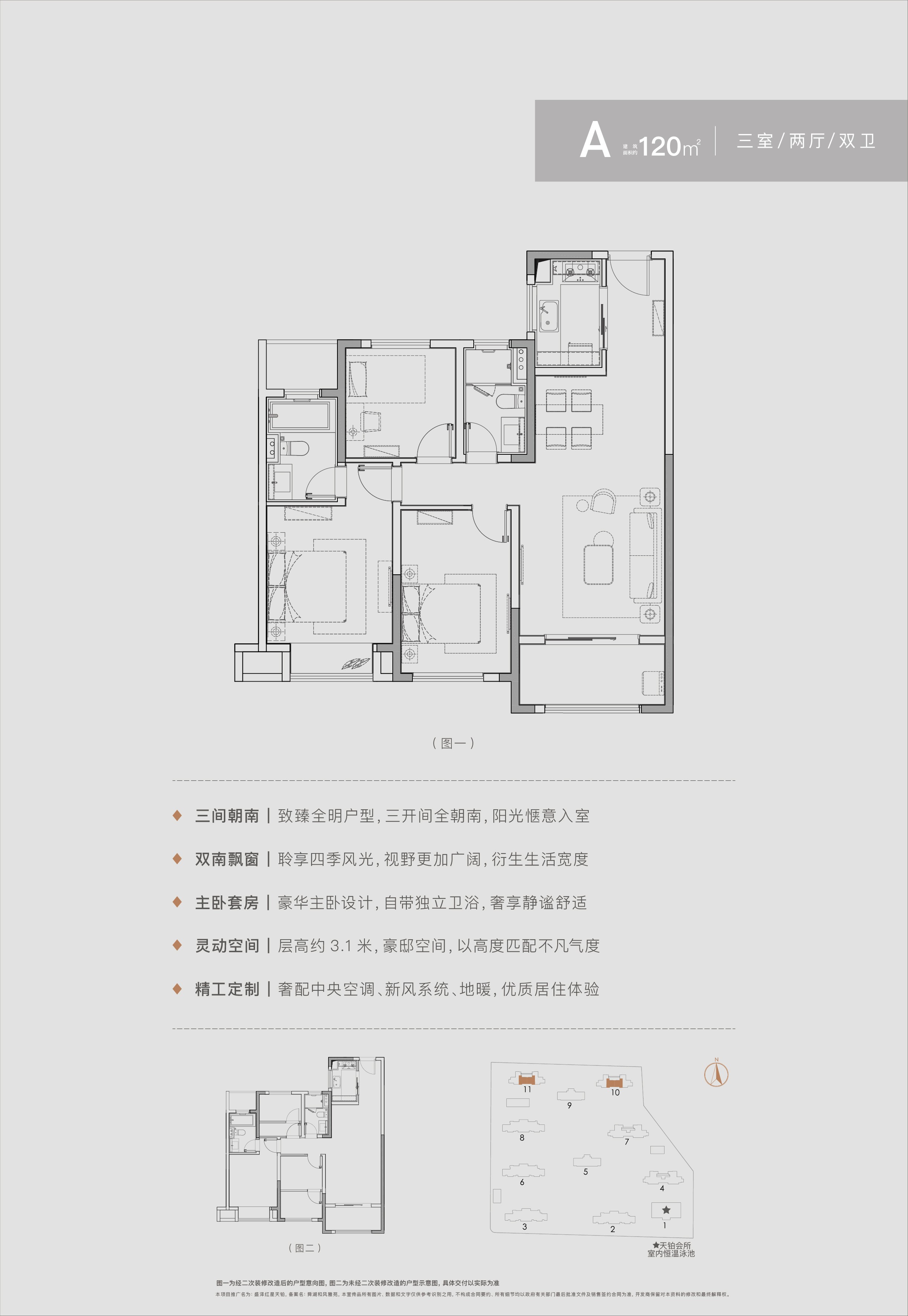 盛泽红星天铂A户型样式图例